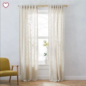 Sheer Abstract Glass Curtain